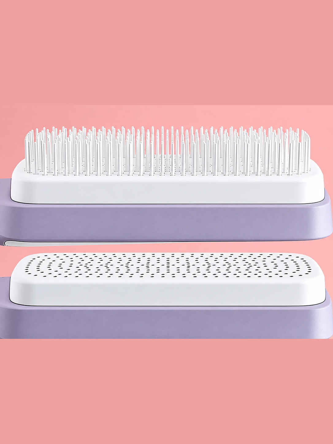 VAYLIORA Self-Cleaning Hairbrush, light purple